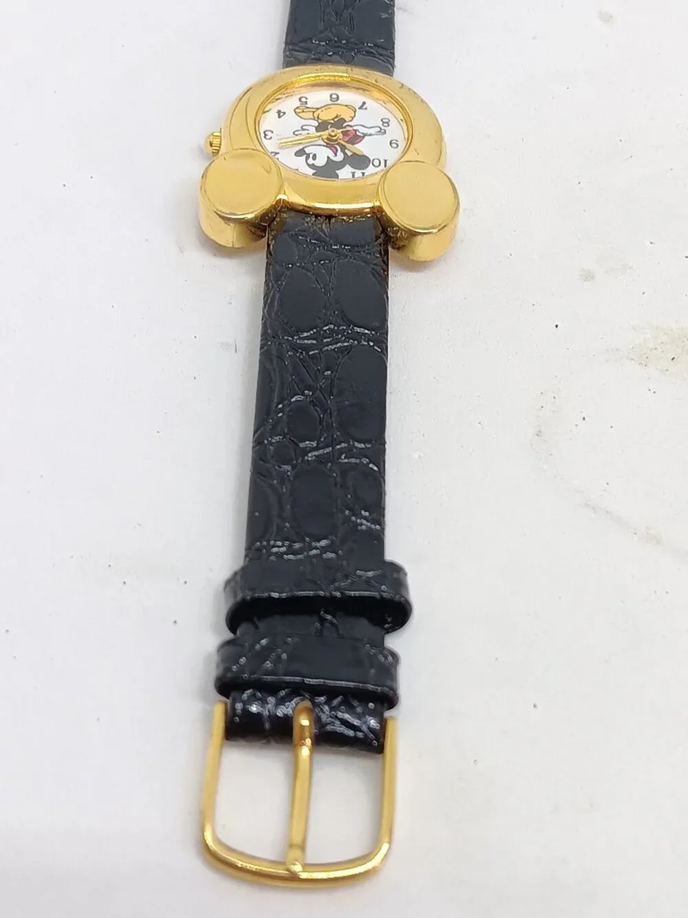 VINTAGE 1990s Disney Time Works Women's 28mm Mickey Mouse Ears Quartz Watch